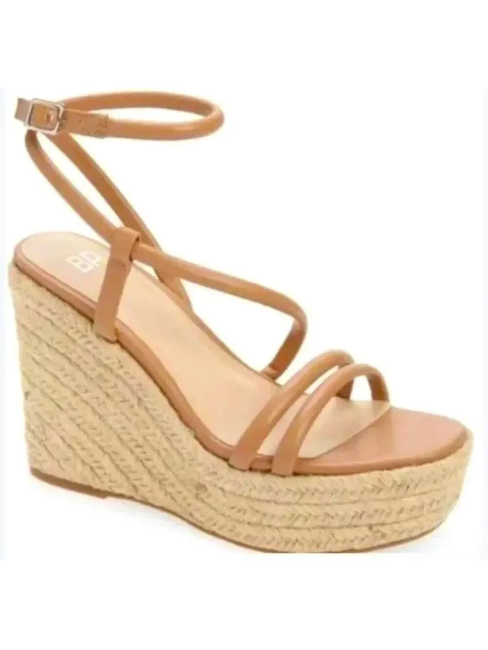 NEW BP Boho Western Tan Espadrille Platform Wedge Vacation Sandal size 9